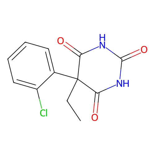 BARBITURIC ACID, 5-(o-CHLOROPHENYL)-5-ETHYL- structure