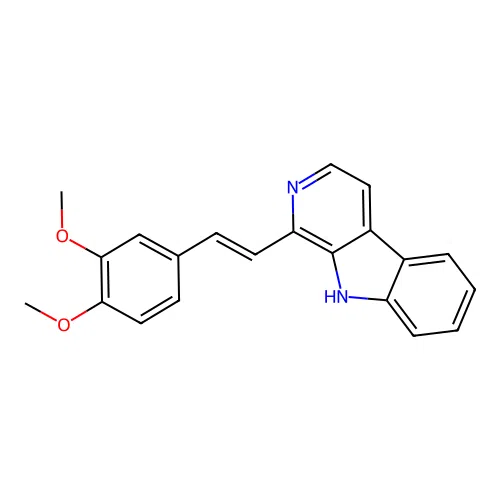 (E)-1-(3,4-dimethoxystyryl)-9H-pyrido[3,4-b]indole structure