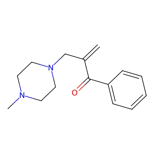 2-(4-Methyl-1-piperazinylmethyl)acrylophenone structure