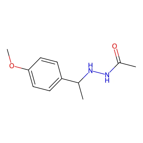 Acetic acid, 2-(p-methoxy-alpha-methylbenzyl)hydrazide structure