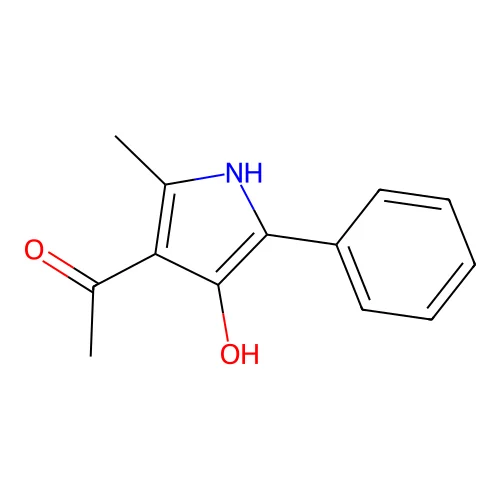 Ethanone, 1-(4-hydroxy-2-methyl-5-phenyl-1H-pyrrol-3-yl)- structure
