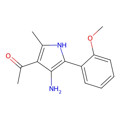 Ethanone, 1-(4-amino-5-(2-methoxyphenyl)-2-methyl-1H-pyrrol-3-yl)- structure
