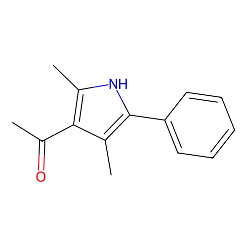 Ethanone, 1-(2,4-dimethyl-5-phenyl-1H-pyrrol-3-yl)- structure