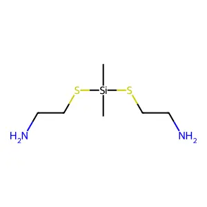 Ethylamine, 2,2'-((dimethylsilylene)dithio)bis- structure