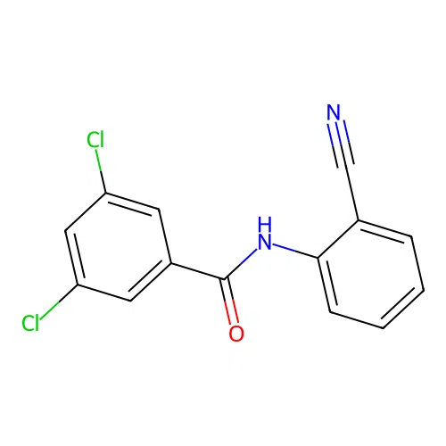 3,5-dichloro-N-(2-cyanophenyl)benzamide structure