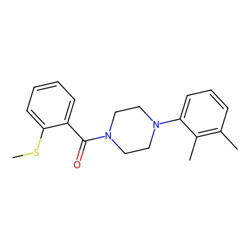 [4-(2,3-Dimethylphenyl)piperazin-1-yl]-(2-methylsulfanylphenyl)methanone structure