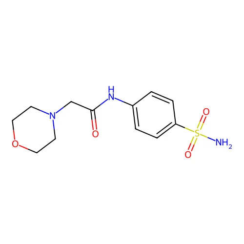 2-morpholin-4-yl-N-(4-sulfamoylphenyl)acetamide structure