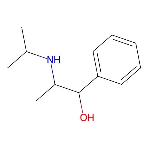 [1-Isopropylaminoethyl]-benzylalcohol structure