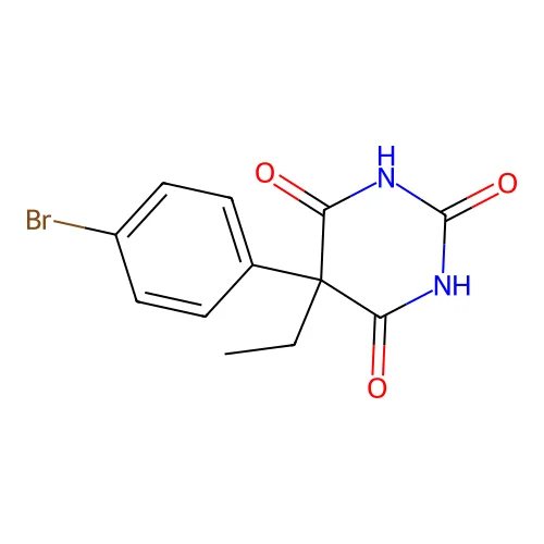 Barbituric acid, 5-(p-bromophenyl)-5-ethyl- structure