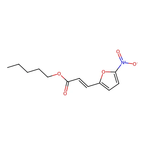 5-Nitro-2-furanacrylic acid, pentyl ester structure