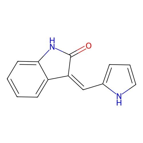 3-(1H-pyrrol-2-ylmethylidene)-1H-indol-2-one structure