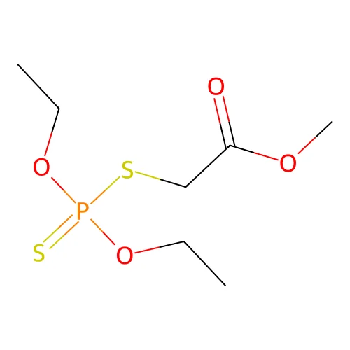 Methyl ((diethoxyphosphorothioyl)sulfanyl)acetate structure