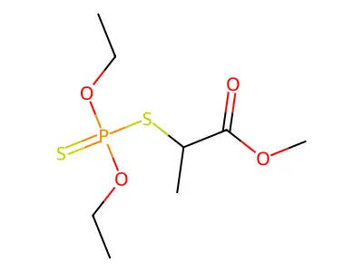 Methyl 2-((diethoxyphosphorothioyl)sulfanyl)propanoate structure