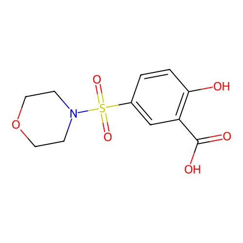 2-Hydroxy-5-(morpholine-4-sulfonyl)-benzoic acid structure
