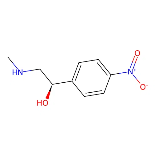 (1R)-2-(methylamino)-1-(4-nitrophenyl)ethanol structure
