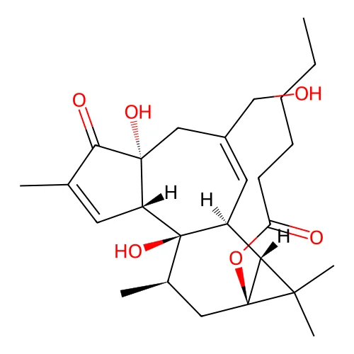 12-Deoxyphorbol 13-hexanonate structure