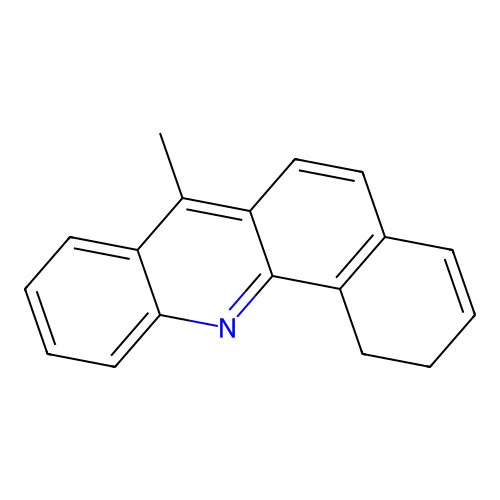 BENZ(c)ACRIDINE, 1,2-DIHYDRO-7-METHYL- structure