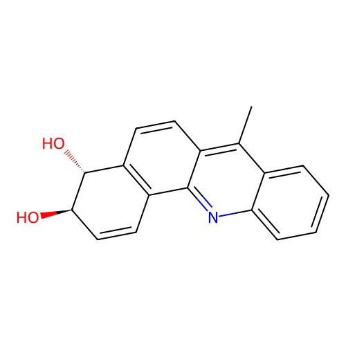 7-Methylbenz(c)acridine-3,4-dihydrodiol structure