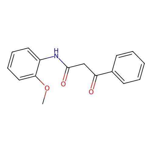 Benzenepropanamide, N-(2-methoxyphenyl)-beta-oxo- structure