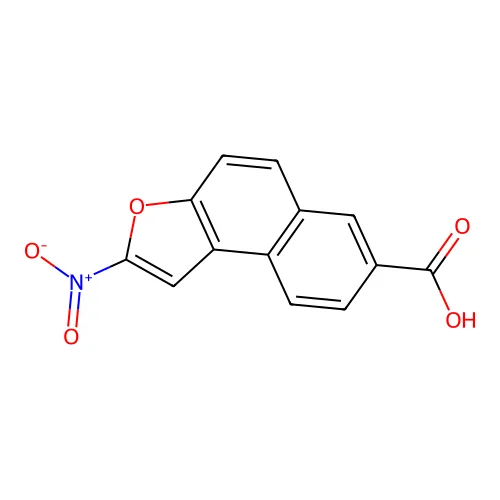 NAPHTHO(2,1-b)FURAN-7-CARBOXYLIC ACID, 2-NITRO- structure