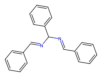 Methanediamine, 1-phenyl-N,N'-bis(phenylmethylene)-, (E,E)- structure