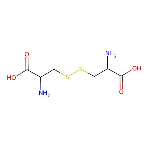 2-Azaniumyl-3-((2-Azaniumyl-2-Carboxylatoethyl)Disulfanyl)Propanoate structure