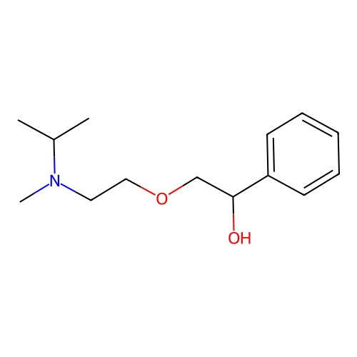 Benzyl alcohol, alpha-((2-(isopropylmethylamino)ethoxy)methyl)- structure