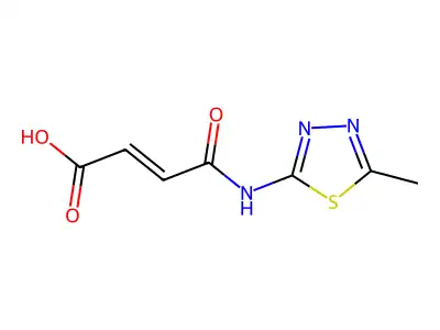4-[(5-Methyl-1,3,4-thiadiazol-2-yl)amino]-4-oxobut-2-enoic acid structure