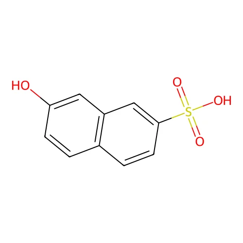 7-Hydroxy-2-naphthalenesulfonic acid structure