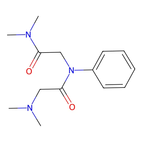 Acetanilide, 2-dimethylamino-N-(dimethylcarbamoylmethyl)- structure