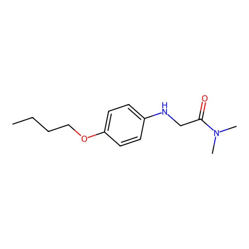 ACETAMIDE, 2-(p-BUTOXYANILINO)-N,N-DIMETHYL- structure