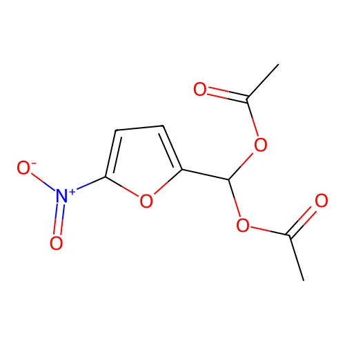 5-Nitro-2-furanmethanediol diacetate structure