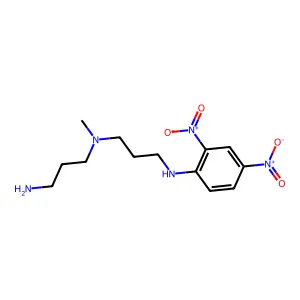 3-(2,4-dinitroanilino)-3'-amino-N-methyldipropylamine structure