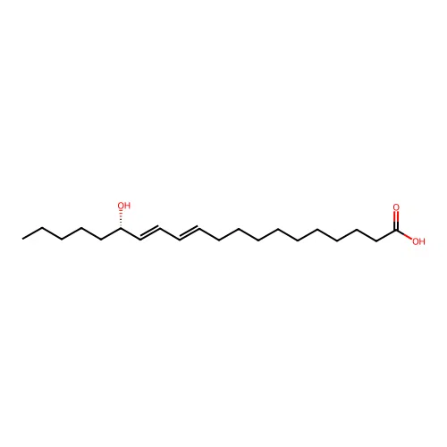 (15S)-15-hydroxyicosa-11,13-dienoic acid structure