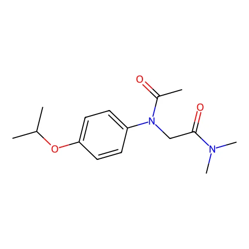 Acetanilide, N-(dimethylcarbamoylmethyl)-4'-isopropoxy- structure