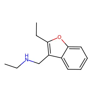3-Benzofuranmethylamine, N,2-diethyl- structure