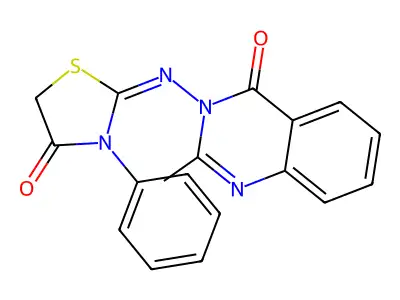 2-(2-Methyl-4-oxoquinazolin-3-yl)imino-3-phenyl-1,3-thiazolidin-4-one structure