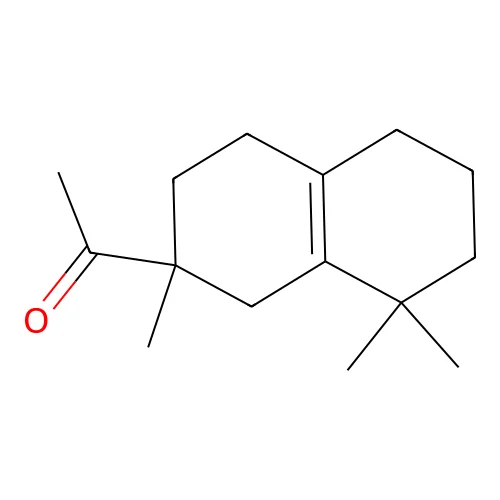 1-(1,2,3,4,5,6,7,8-Octahydro-2,8,8-trimethyl-2-naphthyl)ethan-1-one structure