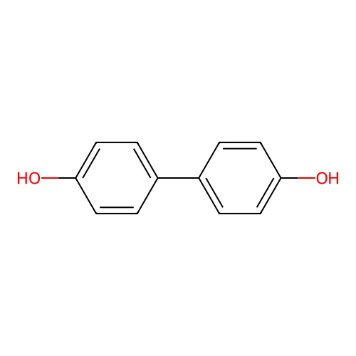 4,4'-Dihydroxybiphenyl structure