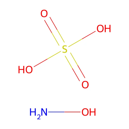Hydroxylamine, sulfate (1:1) structure