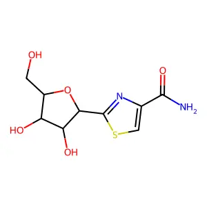 2-Beta-xylofuranosylthiazole-4-carboxamide structure