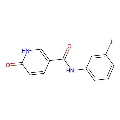 N-(3-iodophenyl)-6-oxo-1,6-dihydropyridine-3-carboxamide structure