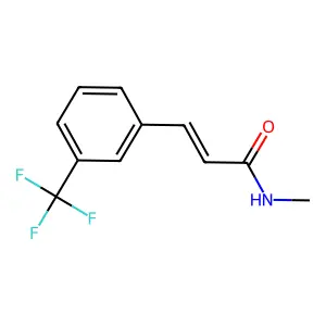 N-methyl-3-[3-(trifluoromethyl)phenyl]prop-2-enamide structure