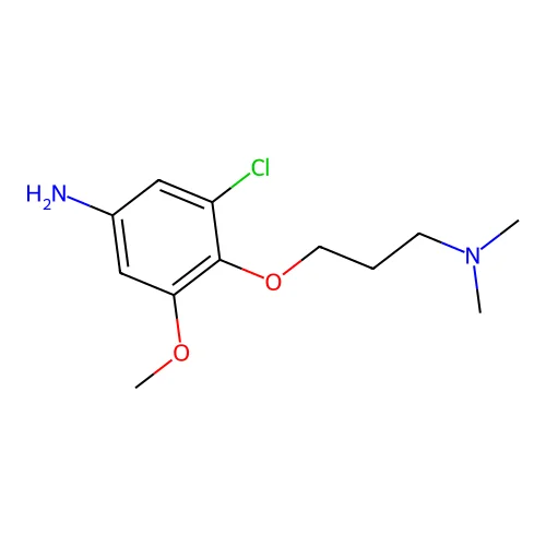 3-Chloro-4-[3-(dimethylamino)propoxy]-5-methoxyaniline structure