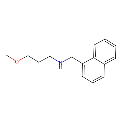 3-methoxy-N-(naphthalen-1-ylmethyl)propan-1-amine structure