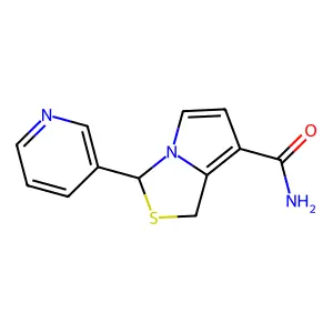 3-(3-Pyridinyl)-1H,3H-pyrrolo(1,2-c)thiazole-7-carboxamide structure