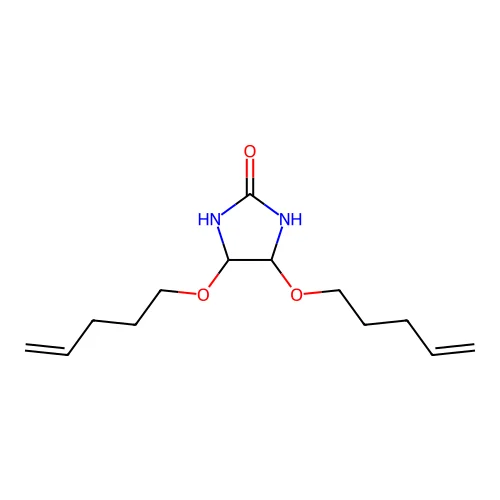 2-Imidazolidinone, 4,5-bis(4-pentenyloxy)- structure