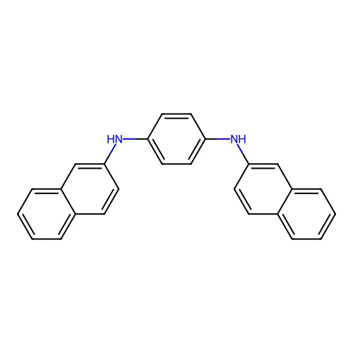 N,N'-Di(2-naphthyl)-p-phenylenediamine structure