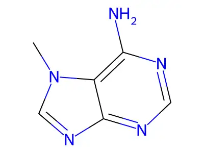 7-Methyladenine structure