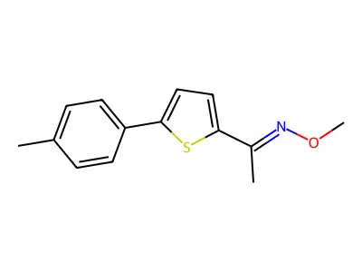 N-methoxy-1-[5-(4-methylphenyl)thiophen-2-yl]ethanimine structure